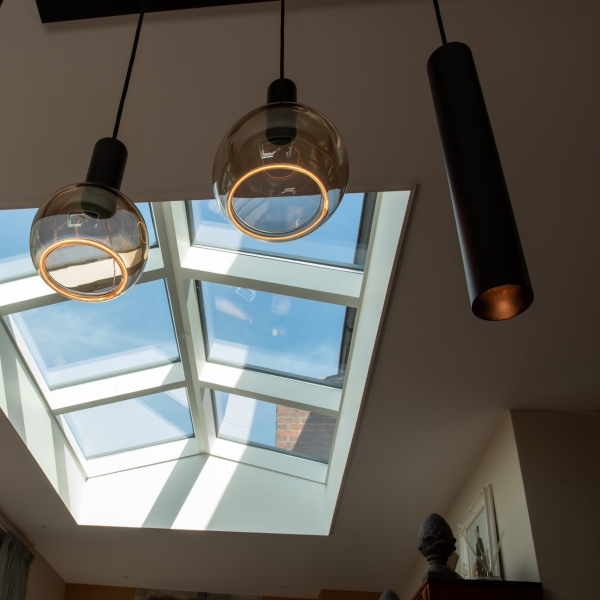 Verbouwing in Ede lichtkoepel